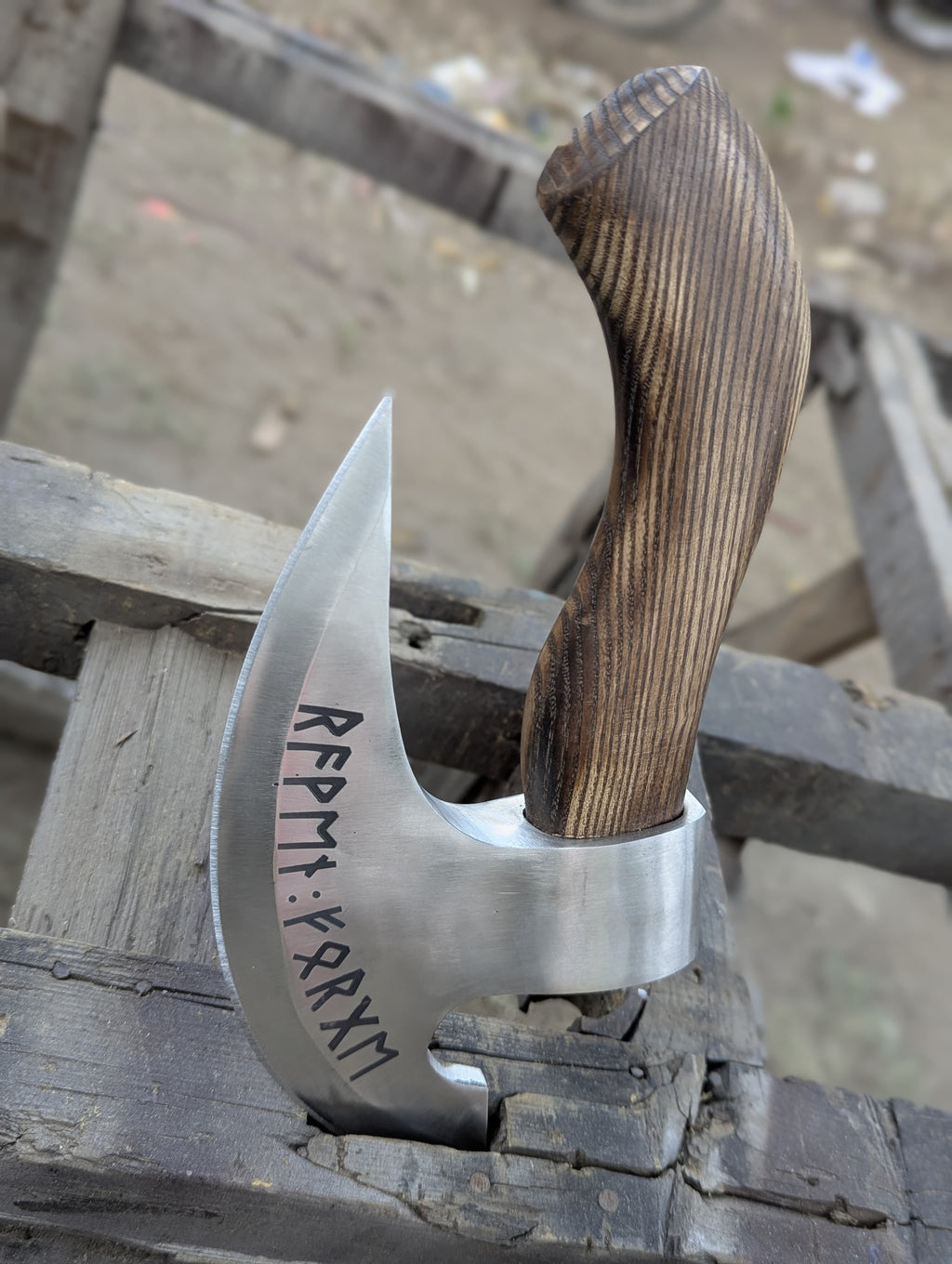 Handmade Viking Pizza Cutter Axe