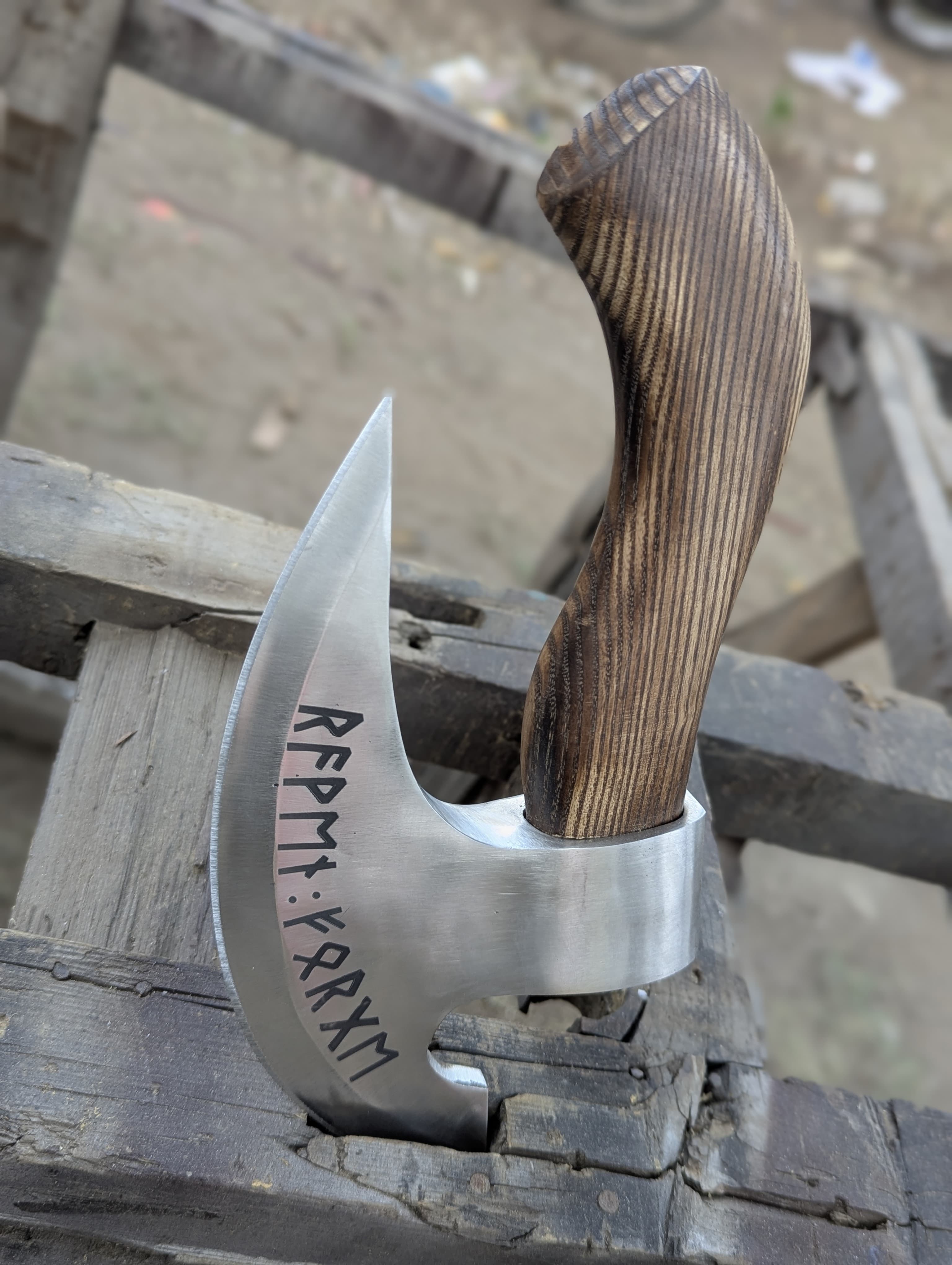 Handmade Viking Pizza Cutter Axe