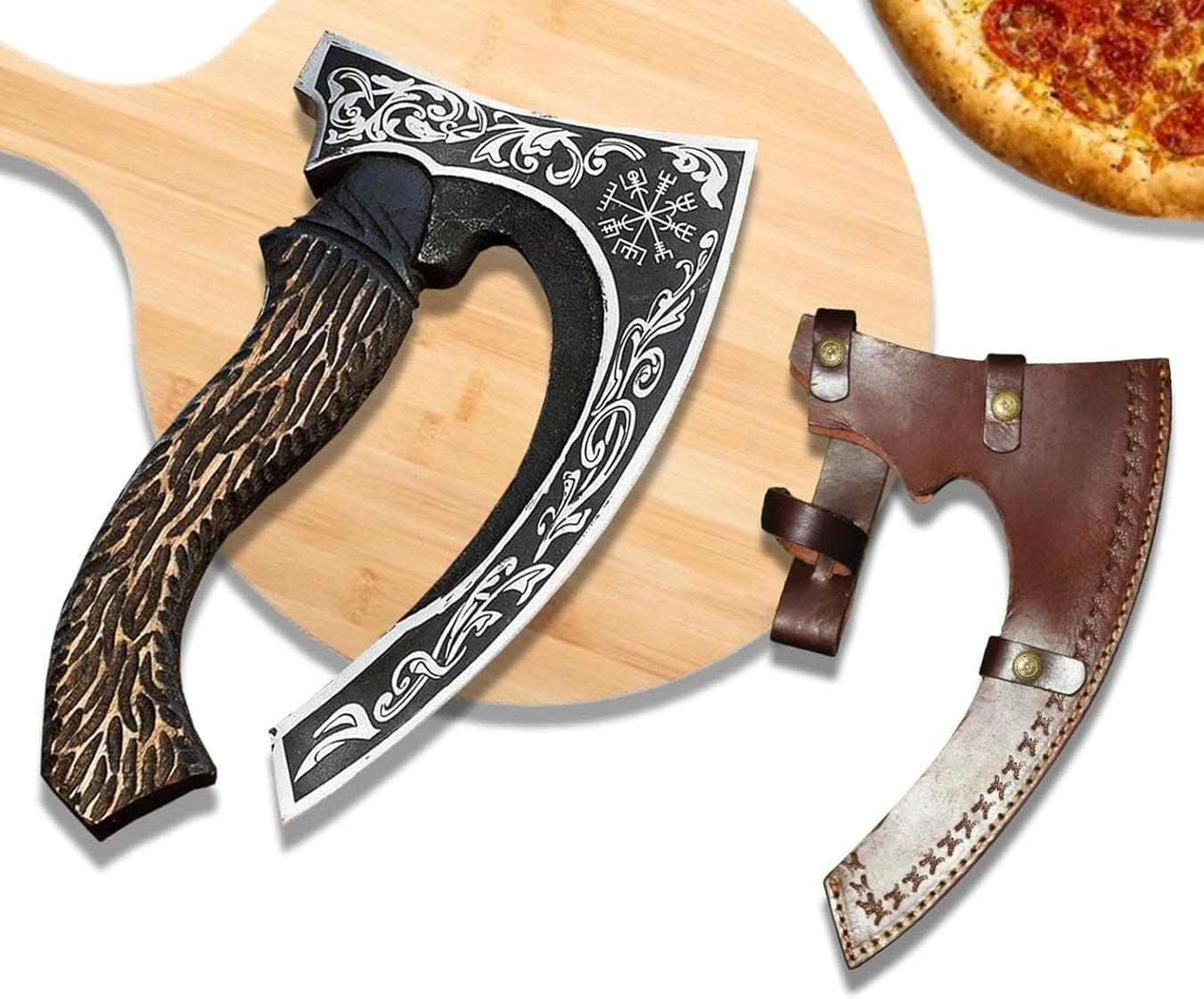 Handmade Viking Pizza Cutter Axe – Viking Design